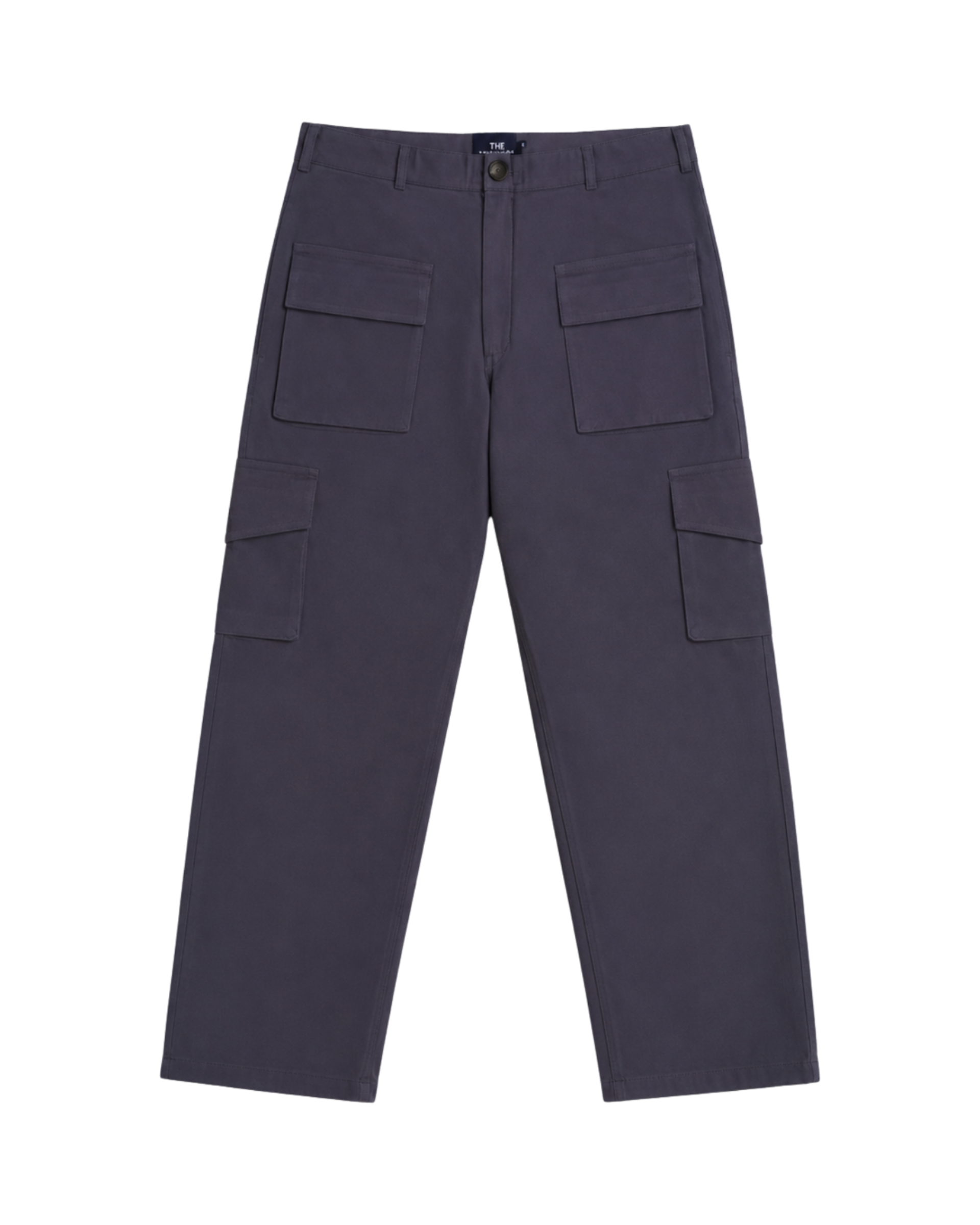 Pantalones utilitarios de color gris ébano
