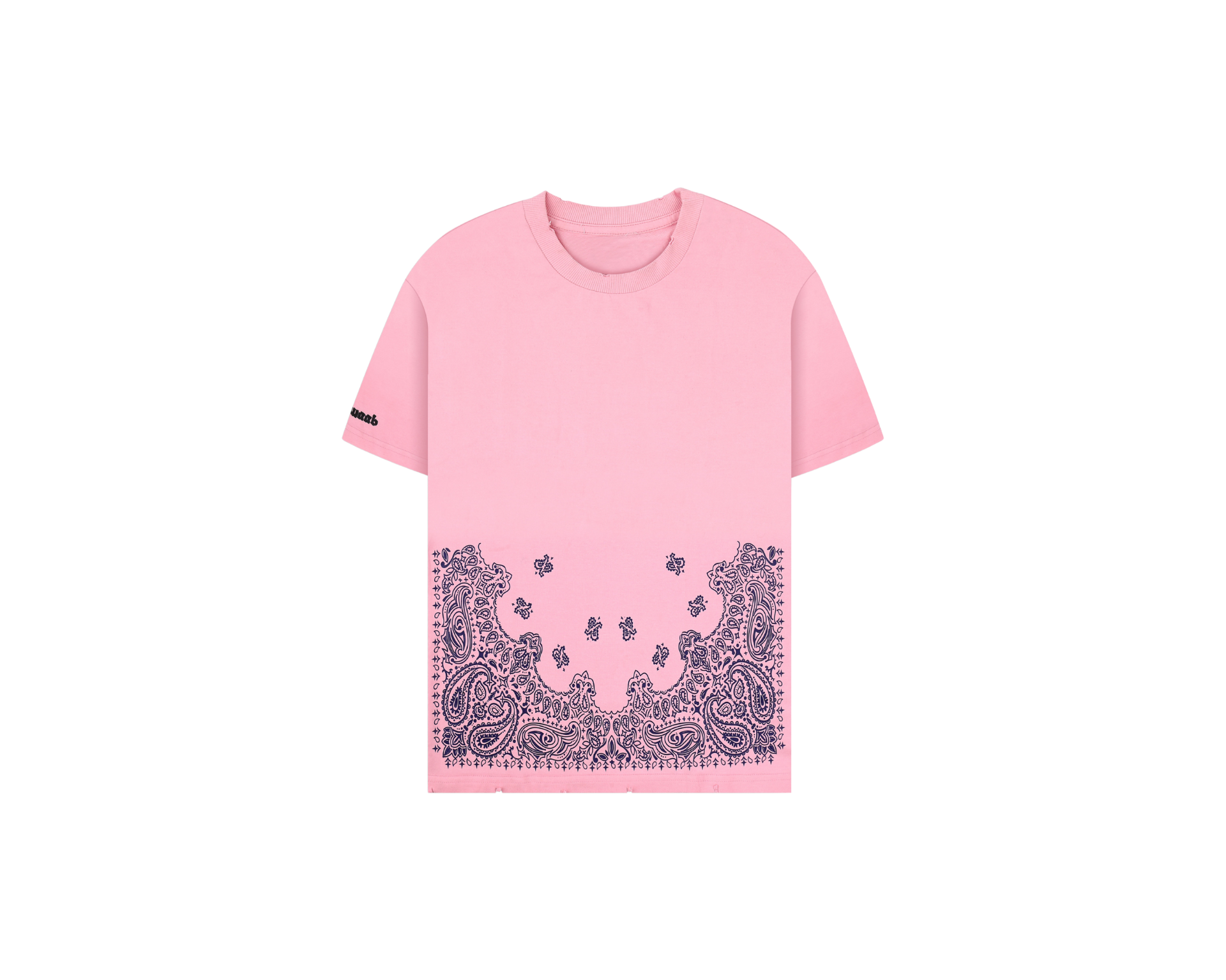 Distressed Bandana Print Tee